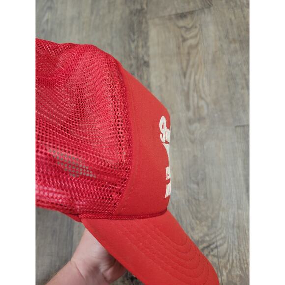 Vtg Indiana Hoosiers 1987 NCAA Champs Cap Foam Mesh Snap Back Basketball Hat Red - Picture 9 of 9